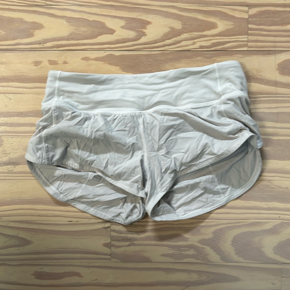 lululemon white running shorts